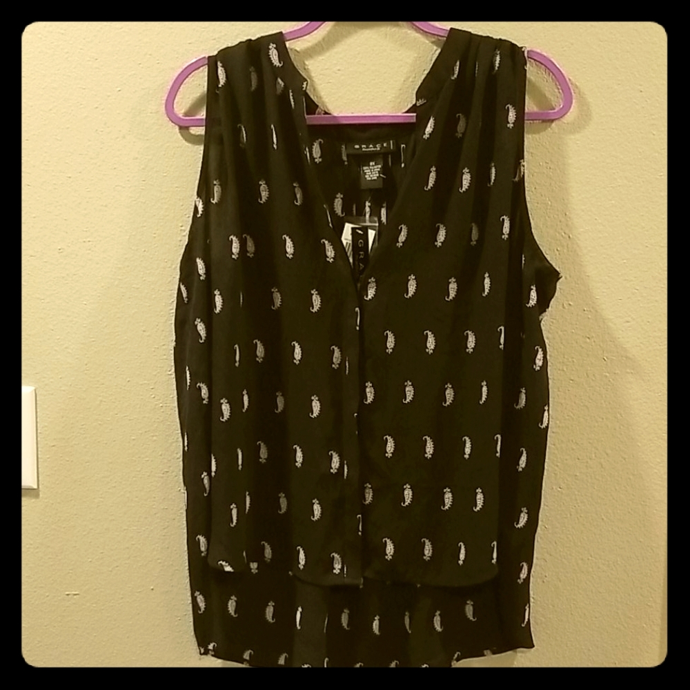 Grace size 0x Brand new Sleeveless blouse